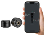 Bluetooth Motorcycle TPMS – Real Time Tire Pressure and Temperature Monitoring System with IP67 Waterproof Protection and App Alerts