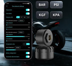 Bluetooth Motorcycle TPMS – Real Time Tire Pressure and Temperature Monitoring System with IP67 Waterproof Protection and App Alerts