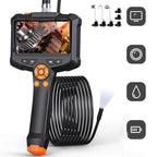 Industrial Borescope Inspection Camera – 1080P Digital Snake Camera with 8 LEDs and 4.3-Inch Screen, IPX7 Waterproof for Mechanics, Plumbing, Electronics