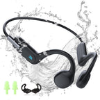 Waterproof Bone Conduction Swimming Earphones – Bluetooth 5.4 MP3 Headset (32GB)