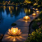MoonBloom Solar Lotus Garden Light