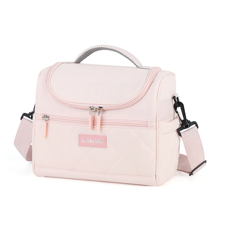 Insulated Lunch Cooler Bag with Shoulder Strap for Work & Travel