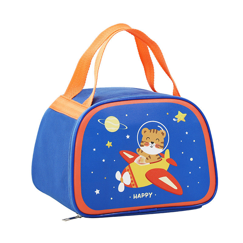 Kids Insulated Lunch Bag with Cartoon Design for School & Picnics