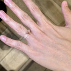 Blush Bloom Crystal Heart Ring