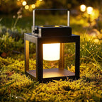 Portable Solar Lantern with Handle & 3-Level Dimmable Light