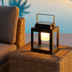 Portable Solar Lantern with Handle & 3-Level Dimmable Light