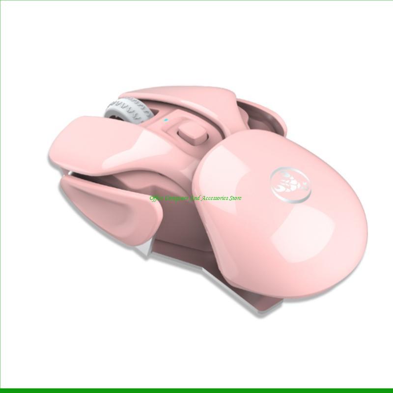 Ergonomic Wireless Mouse – 4-Key Optical Mute Mouse with 1600 DPI for Work, Gaming, or Stylish Unisex Gift