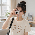 Retro Mini CCD Camera - Portable HD Keychain Digital Camera for Outdoor Travel Photography and Everyday Memory Recording
