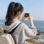 Retro Mini CCD Camera - Portable HD Keychain Digital Camera for Outdoor Travel Photography and Everyday Memory Recording