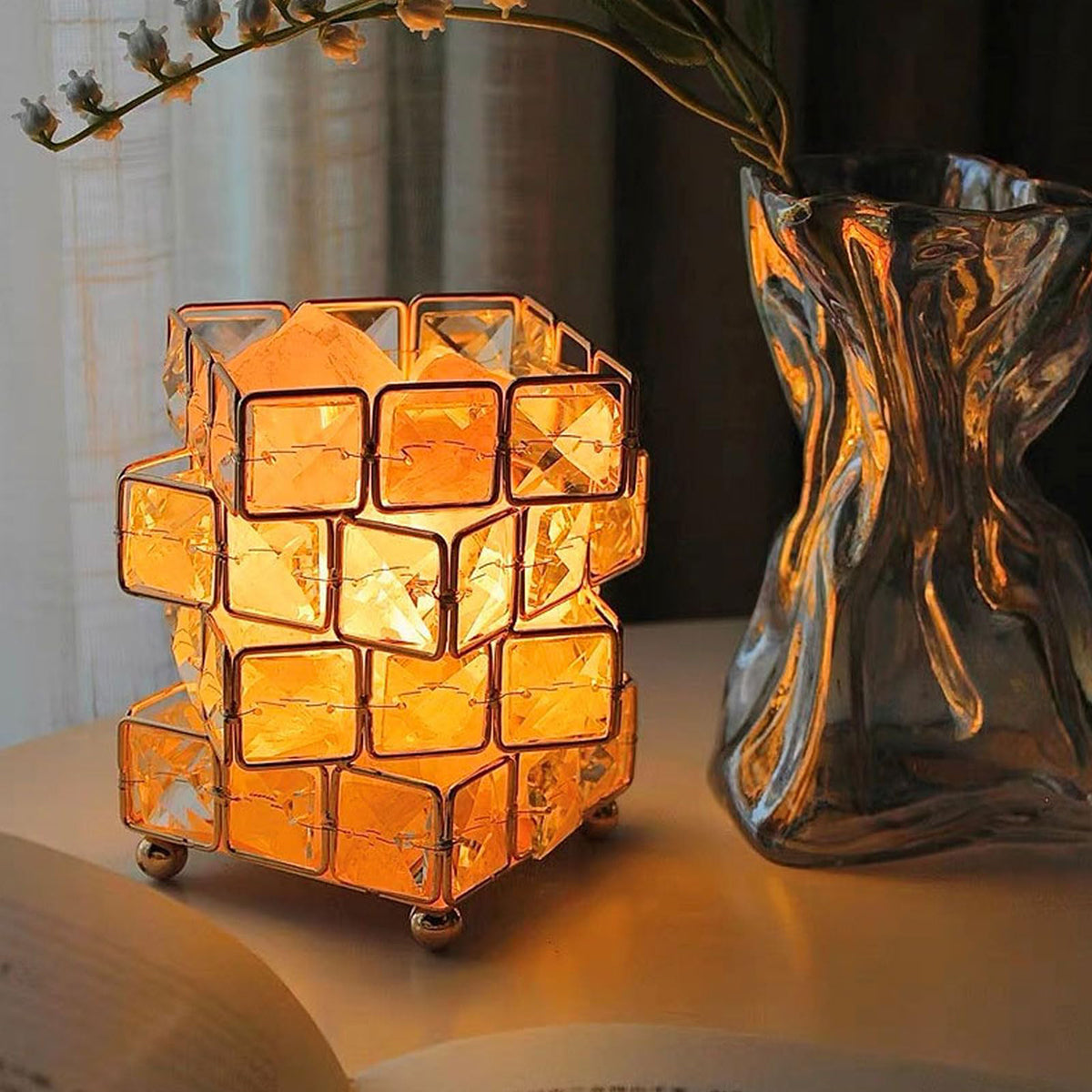 Cube Crystal Salt Lamp