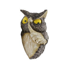 Owl Tree Hanging Ornament Resin Garden Decor for Yard Patio