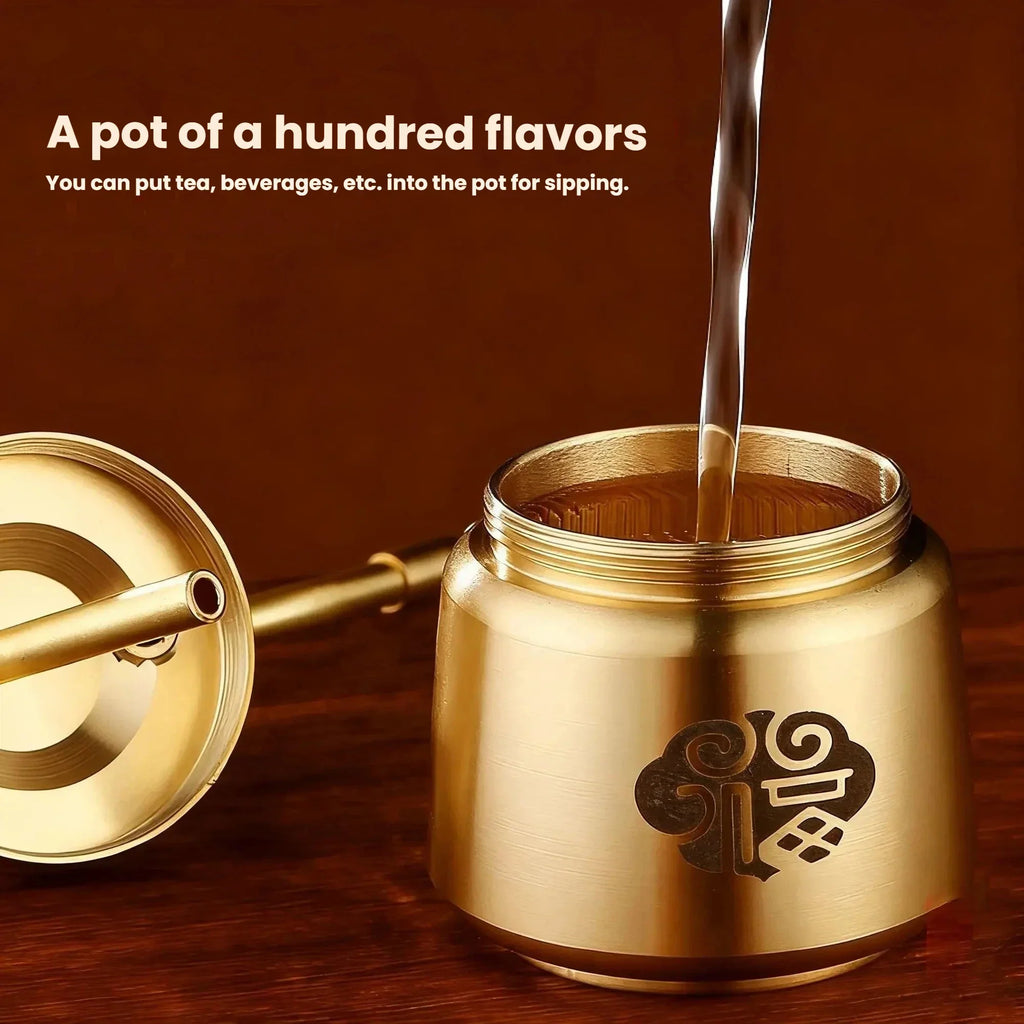 Artisan Brass Pipe Aromatherapy Incense Burner
