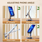 No Slip Rotating Foldable Metal Tablet Phone Stand