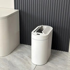 Clean Hands Touchless Slim Bathroom Wastebasket Bin