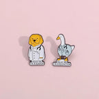 Trust Me Dogtor & Ducktor Label Pin