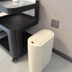 Clean Hands Touchless Slim Bathroom Wastebasket Bin