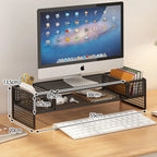 Eye Level Height Adjustable Monitor Shelf Organizer