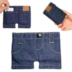 Pocket Pants Mini Denim Zip Wallet