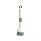 Press Clean Soap Dispensing Pot Scrub Brush