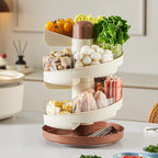 Spin Serve Rotating Multi-Layer Kitchen Serving Tray