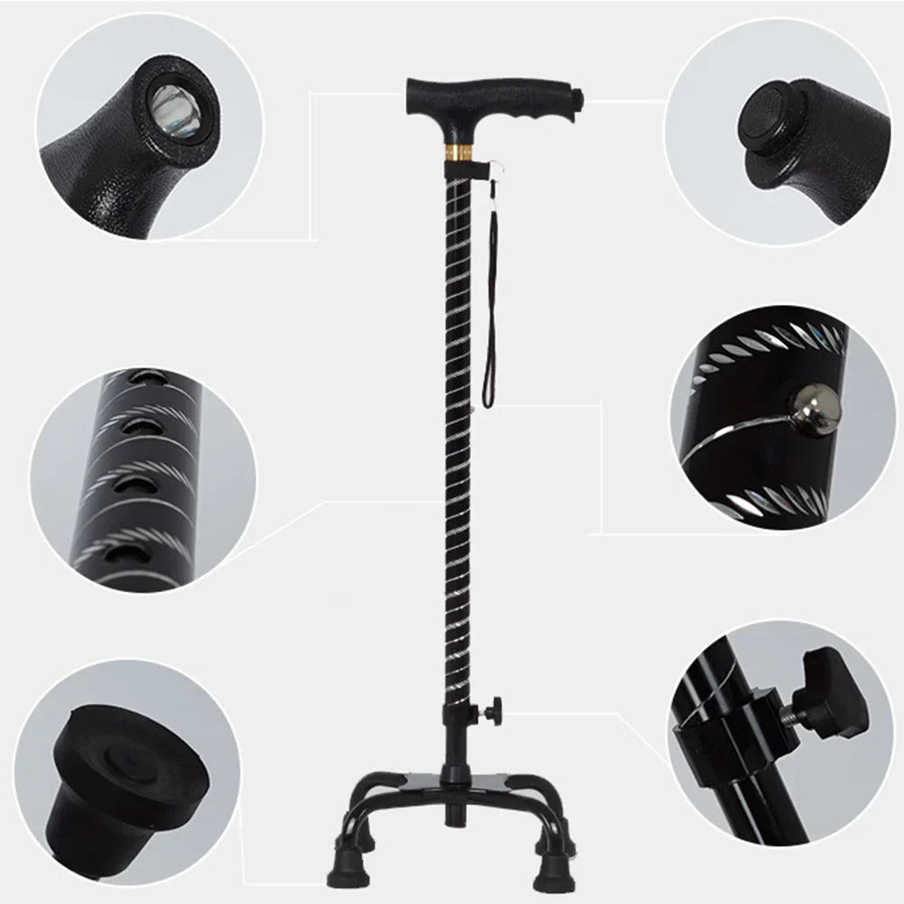 Four-Legged Anti-Slip Walking Stick