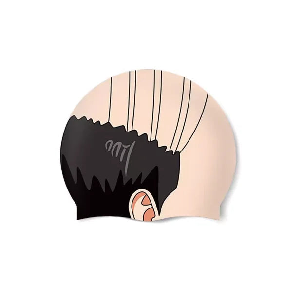 Bald Move Head Swimming Cap