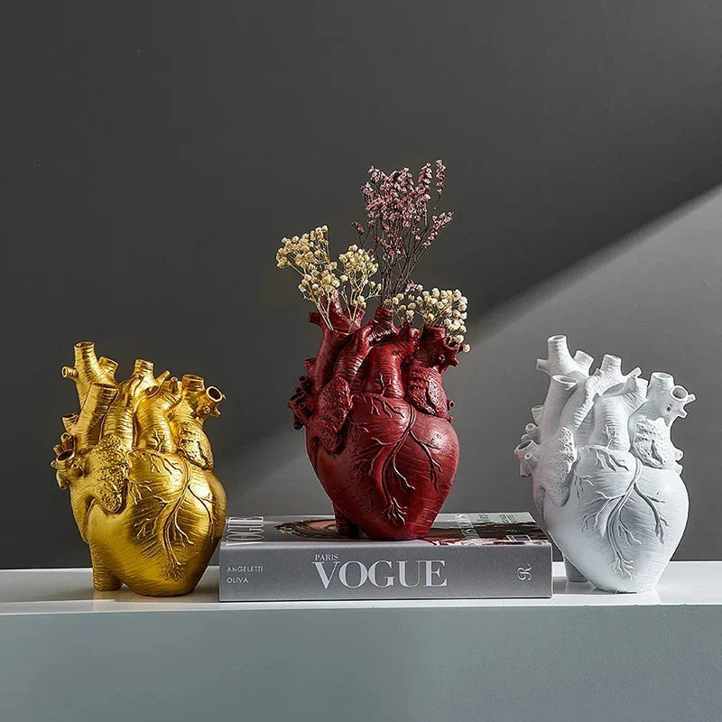 Lovesick Anatomical Heart Ceramic Flower Vase