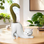 Grow a Tail Cat-Shaped Planter Vase