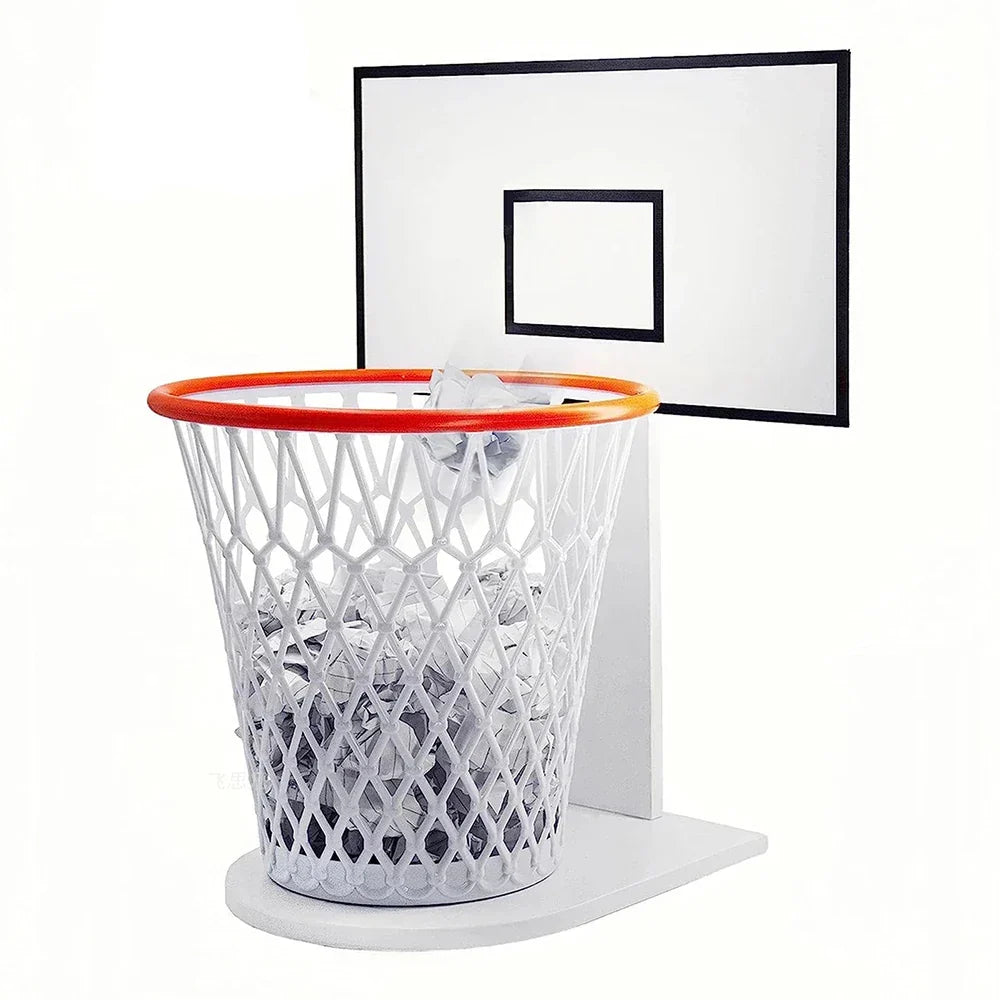 Basketball Hoop Paper Toss Trash Can