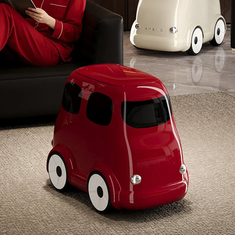Cartoon Car Kids Ride-On Trash Bin