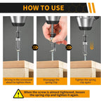 Spring Loaded Anti-Drop Screw Holder Bit