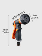 Garden Spray Gun with 8 Spray Patterns – Watering, Cleaning & Car Wash