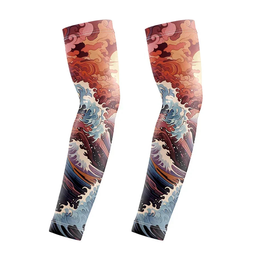 Wild Print Quick-Dry Cooling Arm Sleeves