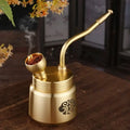 Artisan Brass Pipe Aromatherapy Incense Burner