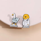 Trust Me Dogtor & Ducktor Label Pin