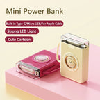 Mini Cute Built-in Cable LED Powerbank