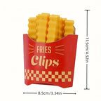 Midnight Snack Magnetic French Fry Bag Sealing Clips
