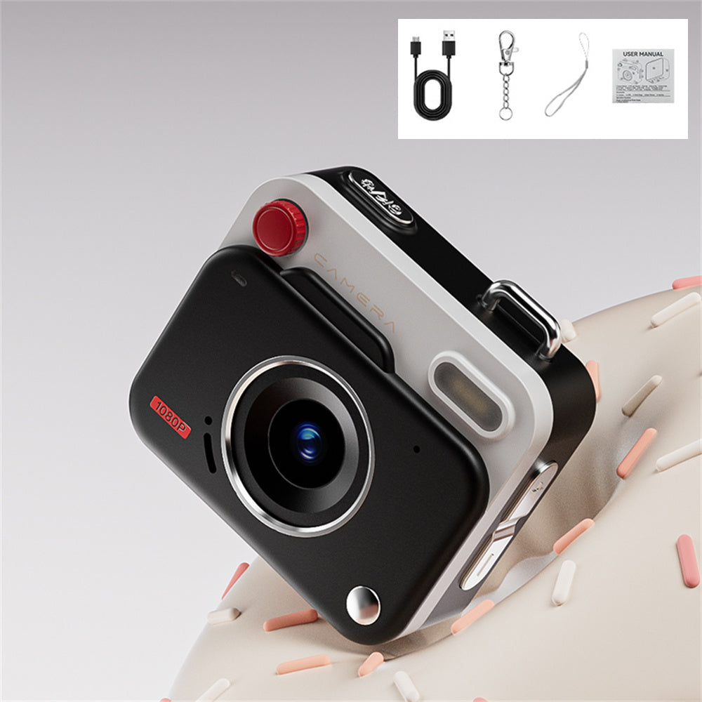 Retro Mini CCD Camera - Portable HD Keychain Digital Camera for Outdoor Travel Photography and Everyday Memory Recording