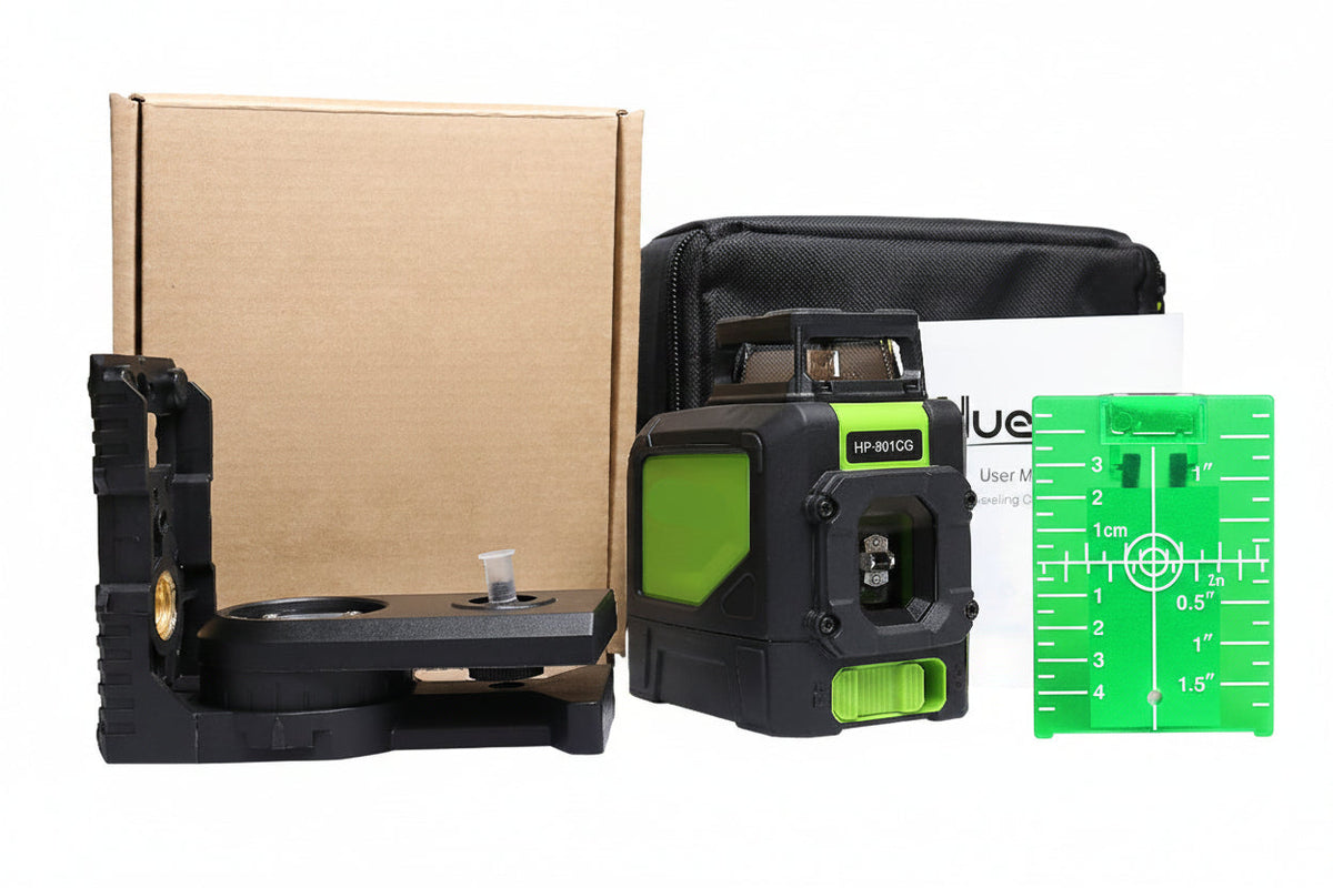 5 Line Laser Level Tool - Self Leveling Cross Line Laser with Red and Green Beam, Professional Measuring Tool for Construction and DIY Projects