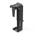 Adjustable Under-Desk CPU Holder – Clamp or Side-Mount Computer Tower Bracket for Standing Desks, Space Saving and Organized Workstations