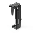 Adjustable Under-Desk CPU Holder – Clamp or Side-Mount Computer Tower Bracket for Standing Desks, Space Saving and Organized Workstations