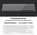Acrylic Mechanical Keyboard Dust Cover – Transparent Pet-Proof Air Shield for 40% 60% 65% 75% Keyboards with Waterproof Protection & Dust Prevention