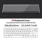 Acrylic Mechanical Keyboard Dust Cover – Transparent Pet-Proof Air Shield for 40% 60% 65% 75% Keyboards with Waterproof Protection & Dust Prevention