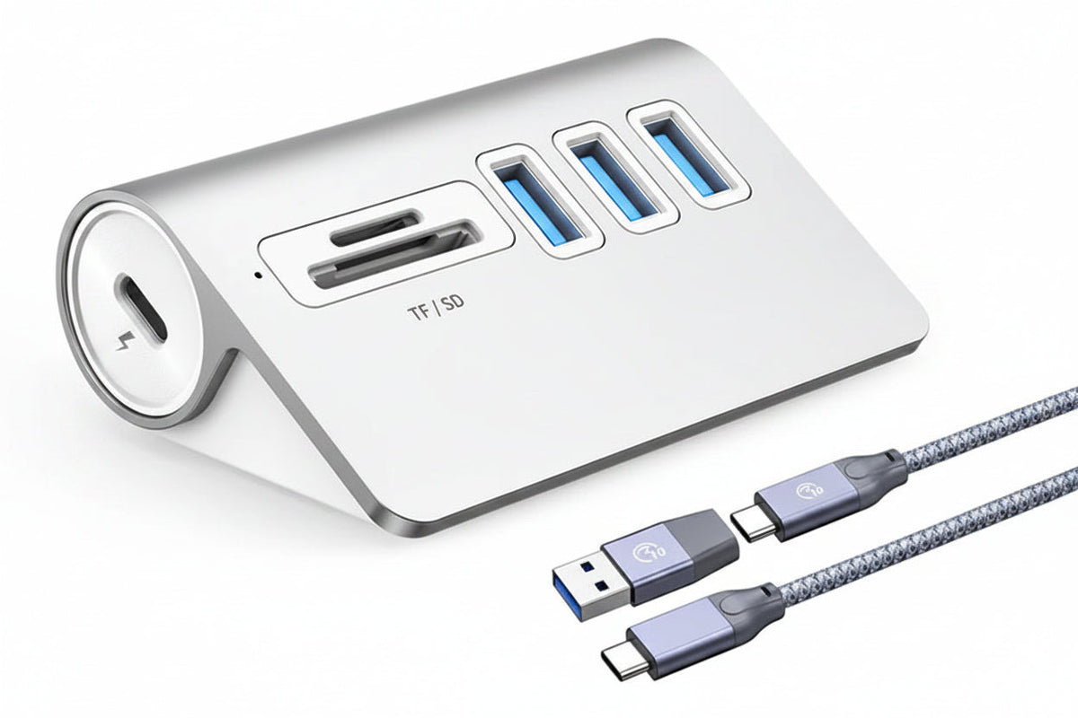 USB 3.2 Hub Splitter – 4/7-Port USB-A and Type-C Docking Station with Card Reader, Charging and Switch Adapter for MacBook PC Laptop