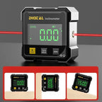 Digital Angle Gauge Protractor - Magnetic Electronic Inclinometer with LCD Display for Precision Measuring and Construction Projects