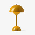 Creative Bedroom Minimalist Mushroom Shaped LED Table Lamp – Bedside Study Office Desk Light with Modern Flower Bud Design for Kids Room Decor