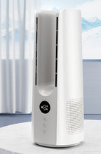 Mini Bladeless Desktop Fan - Air Cooler with Spray Humidifier and Circulating Cool Air for Office or Personal Use