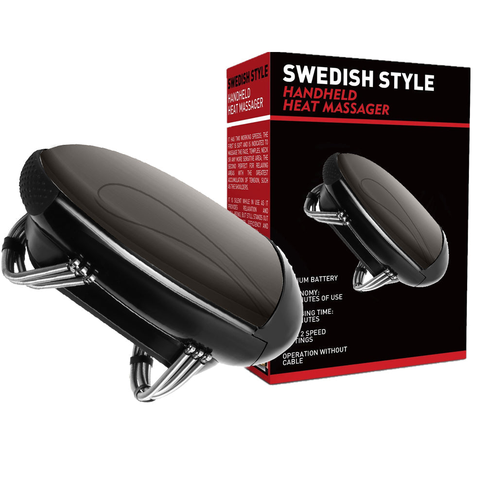 Professional Barber Vibration Massager – Cordless Handheld Heating Haircutting Tool for Neck, Head & Body Massage, USB Rechargeable Design
