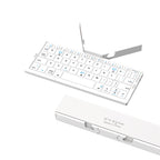 Foldable Bluetooth Keyboard - Portable Rechargeable Wireless Keyboard for Laptop Tablet and Phone, Compact Travel Typing Tool