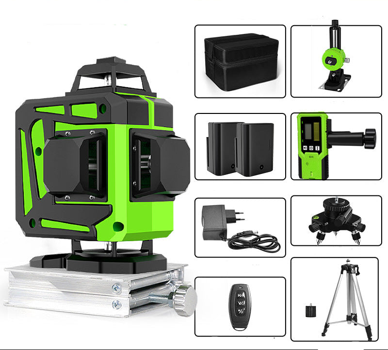 Self LevelingGreen Laser Level - Self Leveling 360 Degree Horizontal Vertical Beam Tool for Precision Construction and Renovation Work